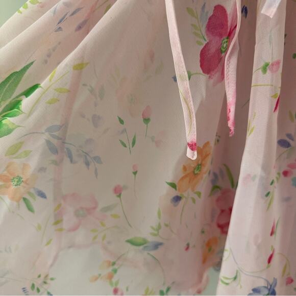 Vintage Sheer Floral Victoria's Secret Pink Babydoll Slip Dress XS Y2K - Picture 5 of 7